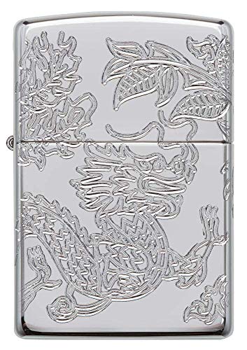 Zippo Armor Dragon and Phoenix Design Pocket Lighter - Image 3