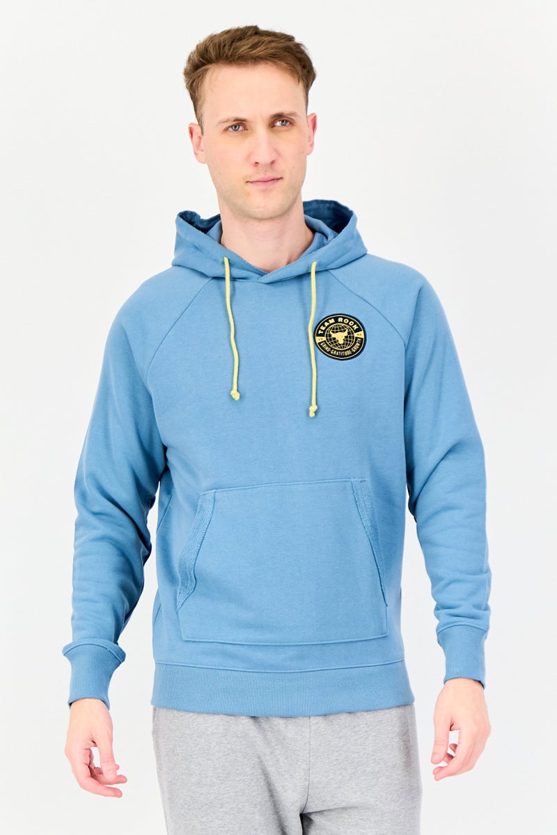 UNDER ARMOUR Men Loose Fit Long Sleeve Outdoor Hoodie, Slate Blue - Image 1