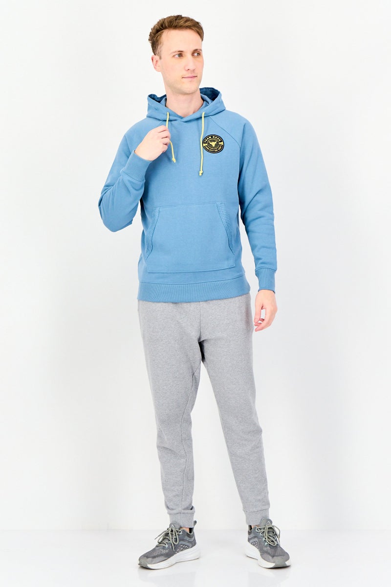 UNDER ARMOUR Men Loose Fit Long Sleeve Outdoor Hoodie, Slate Blue - Image 4