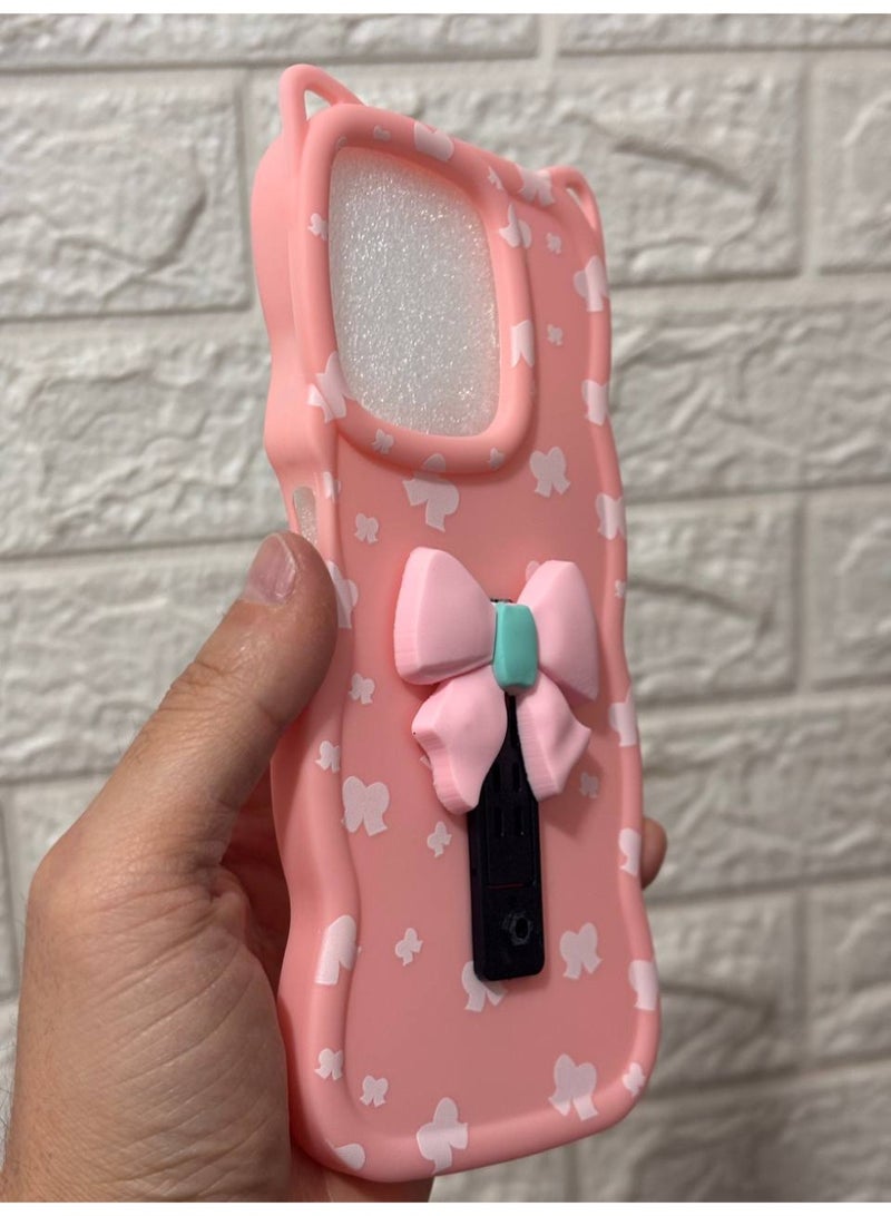 جراب خلفي مع فيونكة متوافق مع هاتف ريلمي C53 / C51 - Image 2