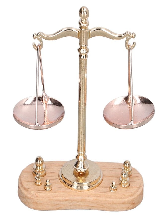 HEITIGN Dollhouse Miniature 1/12 Scale Dollhouse Furniture 1:12 Retro Dollhouse Miniature Balance Scale Exquisite Mini Balance Decorative Dollhouse Accessories Doll House Decorations - Image 1
