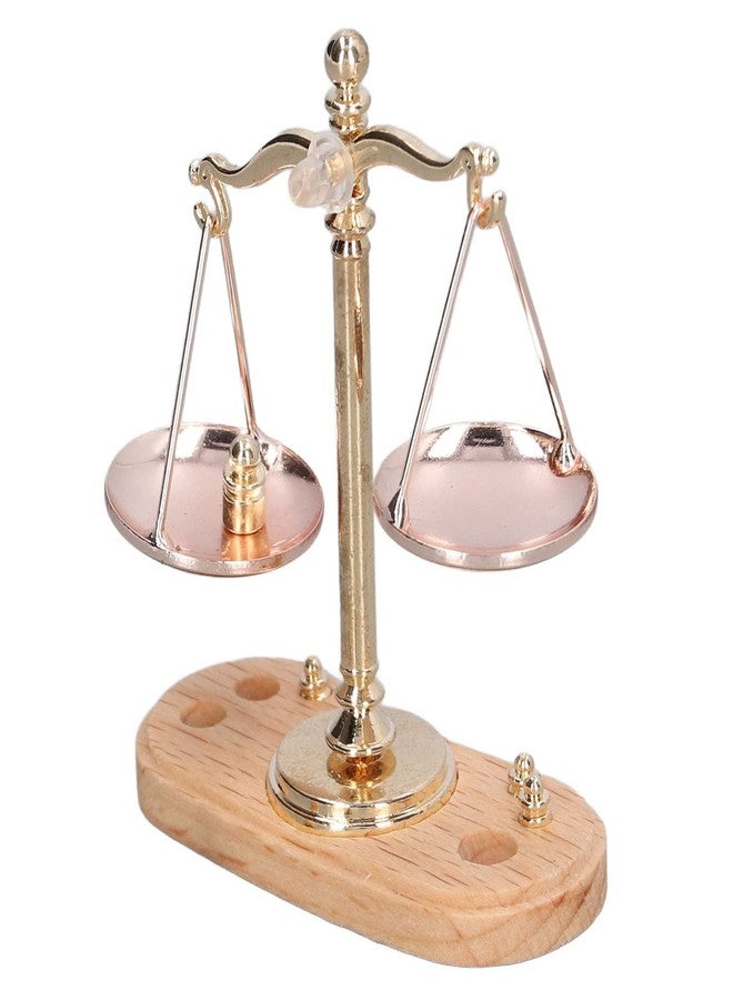 HEITIGN Dollhouse Miniature 1/12 Scale Dollhouse Furniture 1:12 Retro Dollhouse Miniature Balance Scale Exquisite Mini Balance Decorative Dollhouse Accessories Doll House Decorations - Image 3