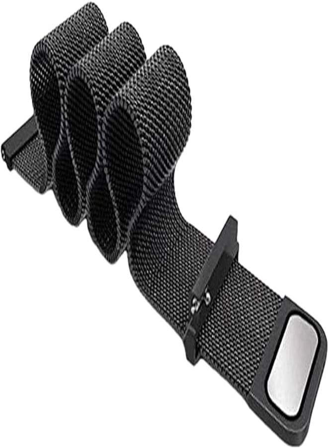 Mijobs 20mm 22mm Bracelet for Amazfit Strap for Xiaomi Huami Amazfit Bip Youth Smart Watch Strap Metal Stainless Steel-Black