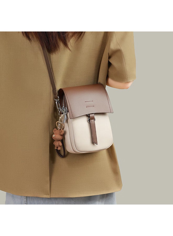 Viney Leather Phone Bag, Stylish Handbag, Women's Brand Shoulder Crossbody Bag, Birthday Gift For Girlfriend, Qixi Festival Gift - Image 1