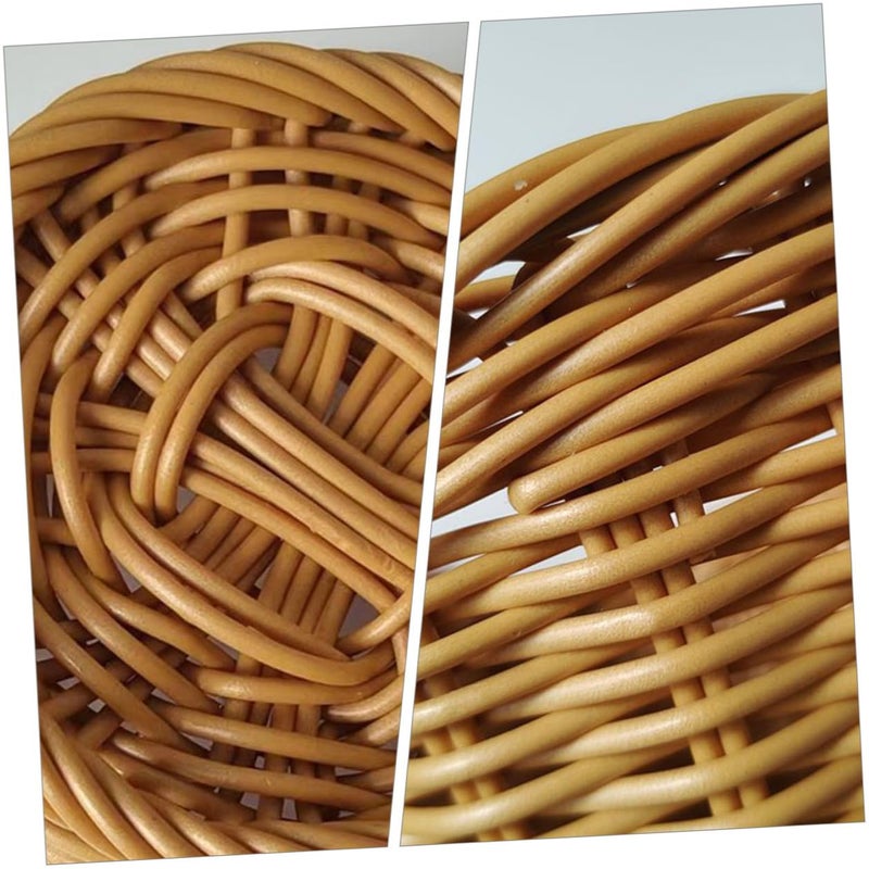 Handmade Rattan Storage Basket For Kitchen Tabletop Vegetable Fruit Organizer - Image 5