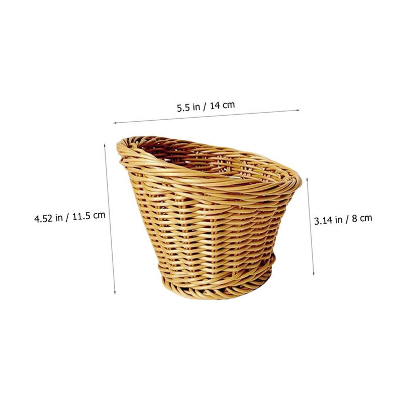 Handmade Rattan Storage Basket For Kitchen Tabletop Vegetable Fruit Organizer - Image 3