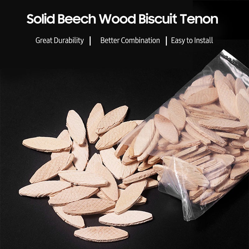 100 Pcs/ Bag Plank Splicing Biscuit Tenons DIY Woodworking Tenoning Machine Solid Beech Wood Dowel Plate Joiner Wood Board Docking Tool - Image 2