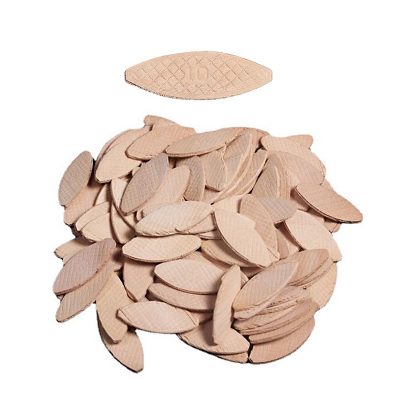 100 Pcs/ Bag Plank Splicing Biscuit Tenons DIY Woodworking Tenoning Machine Solid Beech Wood Dowel Plate Joiner Wood Board Docking Tool - Image 1