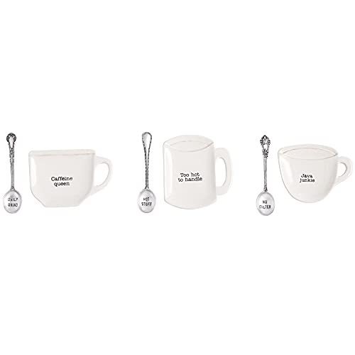 Mud Pie Home Kitchen Circa Coffee Break Coffee Mug Spoon Rest Sets 42600445 (Too hot to handle) (42600445T) - Image 3