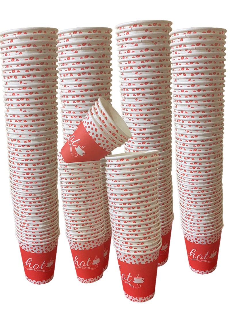 50-Piece Printed Disposable Paper Tea And Coffee Cups Set - Image 2