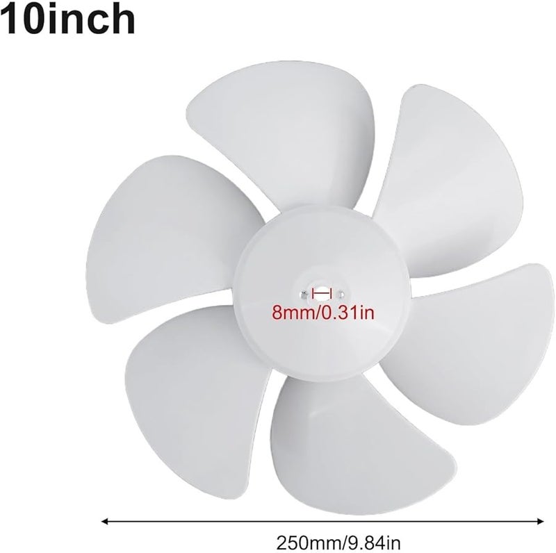 10 Inch 6 Blade Rubber Roof Ventilation Fan Quiet Airflow Replacement - Image 5