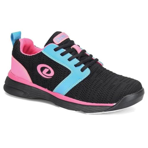 Dexter Womens Raquel LX Bowling Shoes (for Right or Left Handed Bowlers- Universal Slide Soles on Both Shoes) Bowling Shoes - Black/Blue/Pink Glow 6 - Image 5