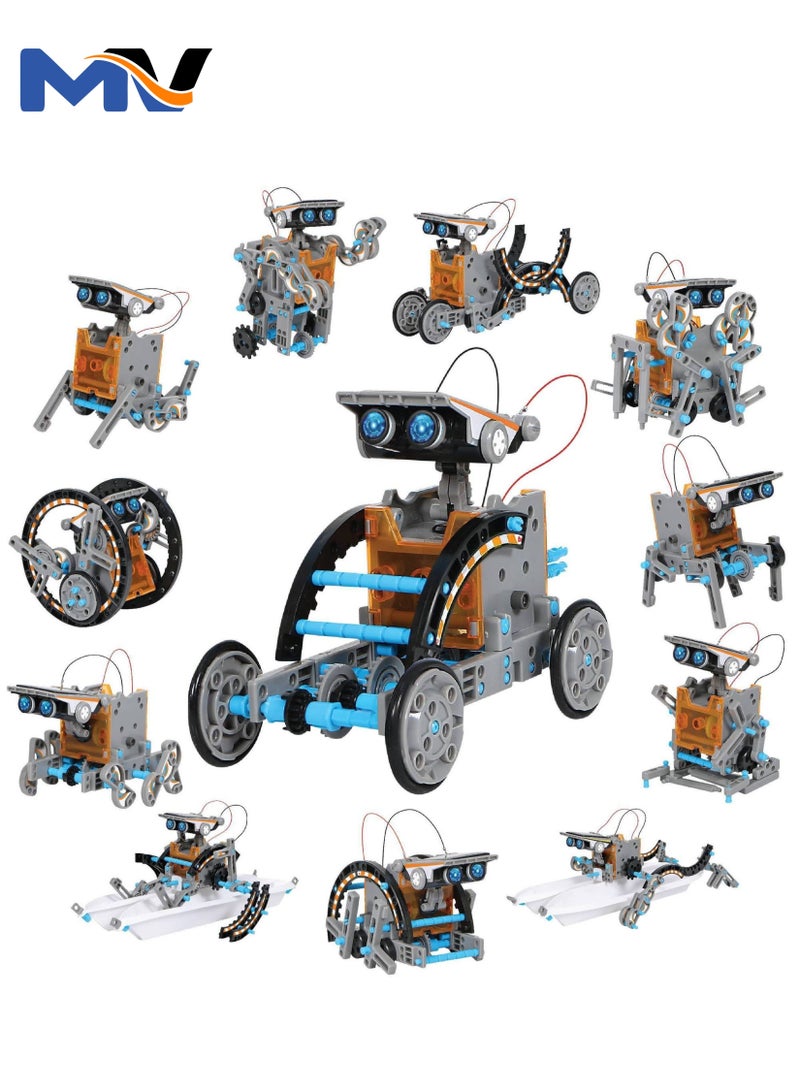 MAGIC VAULT 12-in-1 Science Solar Robot Kit For Kids STEM DIY Solar Powered Building Blocks Educational Toys For Boys Girls - Image 1