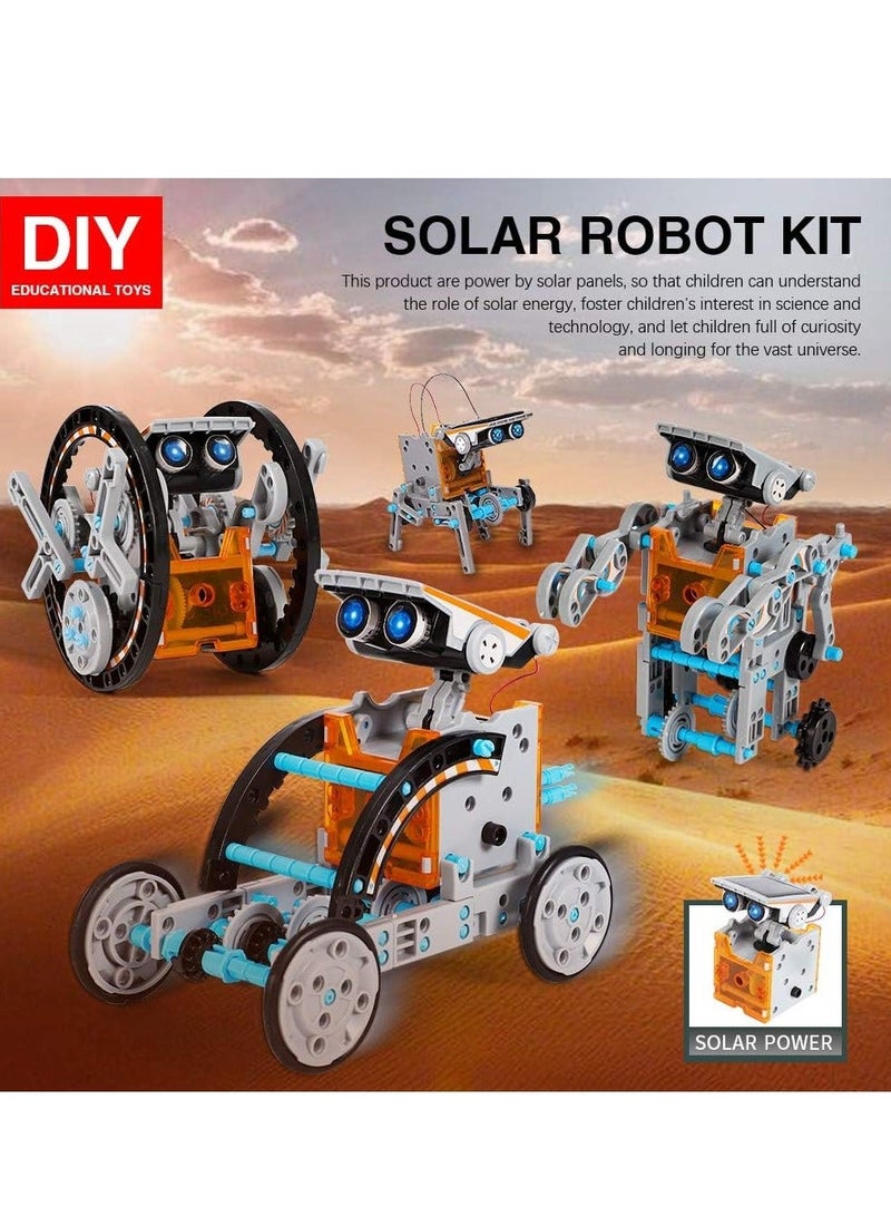 MAGIC VAULT 12-in-1 Science Solar Robot Kit For Kids STEM DIY Solar Powered Building Blocks Educational Toys For Boys Girls - Image 2