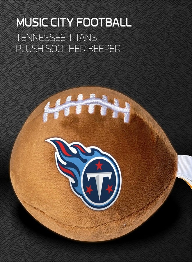 Smilo Tennessee Titans Plush Football Pacifier Holder by Smilo - Officially Licensed NFL Soother Holder - Soft Plush Toy and Dummy Holder - Fits Any Pacifier - Stroller Accessory & Newborn Essential - Image 5