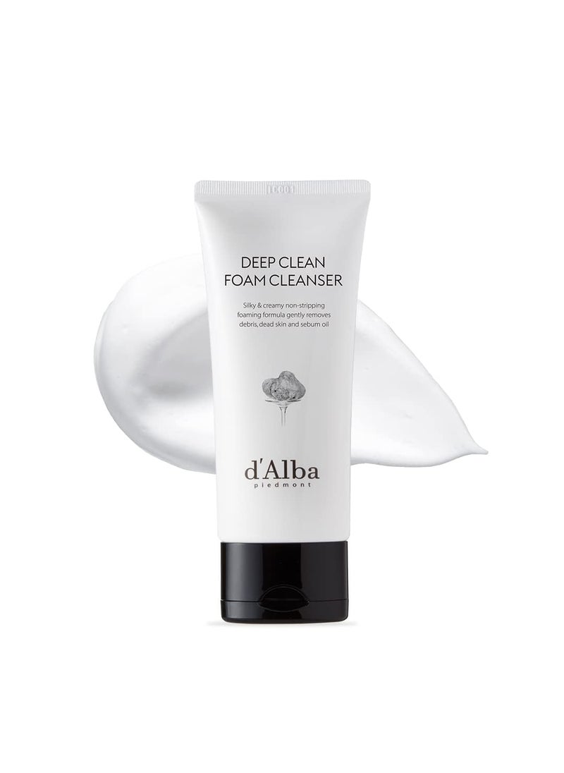 d'alba Piedmont - d'alba Piedmont Italian White Truffle Deep Foam Cleanser, Vegan Skincare, Gentle Foam Cleanser with White Truffles for All Skin Types, Safe for Sensitive Skin, Hypoallergenic - Image 1
