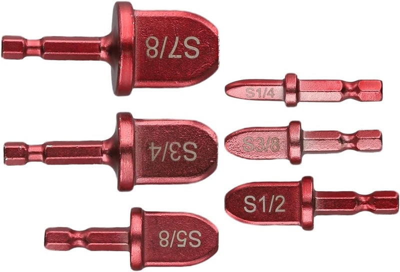 Pipe Spreader Tool, Copper Pipe Expander Set for HVAC and Air Conditioning, 6 Piece Pipe Expanding Kit with Hex Shaft, Compatible with 1/4 to 7/8 Inch Copper Tubes - Image 2