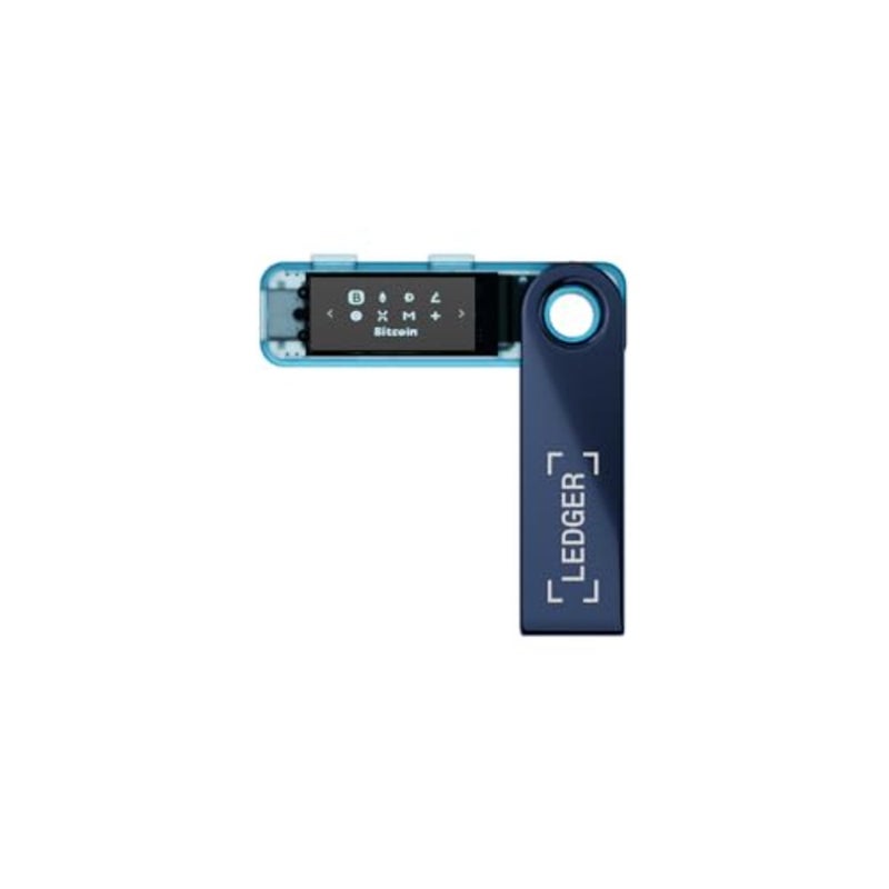 محفظة Nano S Plus Signer 1 وحدة التشفير NFT لمستخدمي سطح المكتب وأجهزة Android، الفولاذ المقاوم للصدأ باللون الأزرق Neptune، توقيع آمن للأجهزة، تصميم أنيق - Image 2