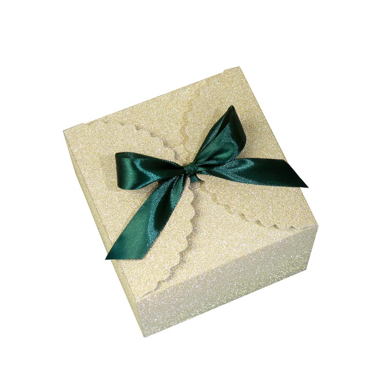 WEWILUCK Small Gift Boxes for Presents, Gold Glitter Christmas Gift Boxes Bulk for Women, Man, Empty Square Gift Box for Gifts Widely Used in Various Occasions(4.75â€ x 4.75â€ x 3.53â€) - Image 1