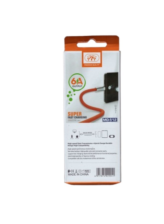 777 iPhone Lightning Fast Charging Cable - 6A - Premium Metal Design - Image 2