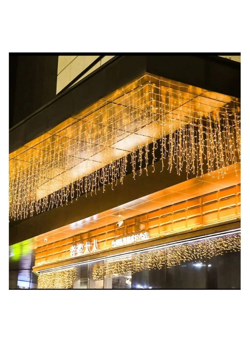 ماركة غير محددة ستارة مضيئة 3 م تصميم شلال لون الاضاءة شمسي  - Image 1