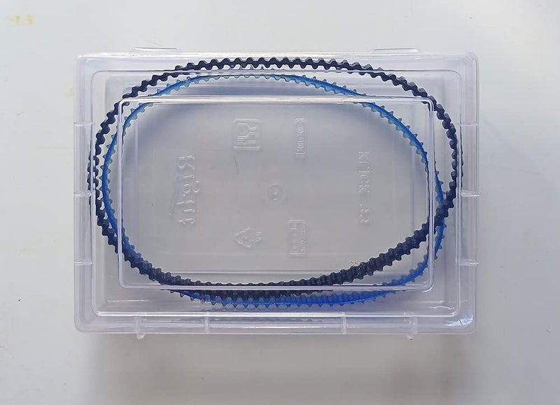 Universal Sewing Machine Nylon Motor Belt 2 Pcs Width 6mm Round Dia 115 mm Black Blue  - Image 4