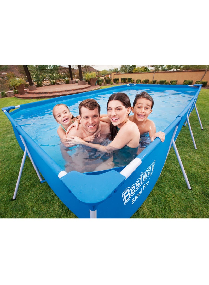 Bestway Rectangular Pool Steel Pro 400x211x81cm | Family Swimming Pool | Above Ground Pool | Backyard Pool | Steel Framed Pool | Summer Fun with Friends and Family - Image 3