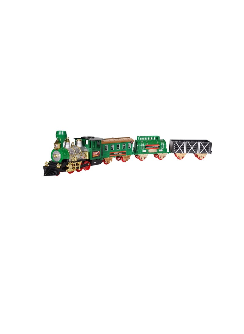 20-Piece Battery Operated Lighted and Animated Classic Train Set with Sound toy for kid  - Image 1