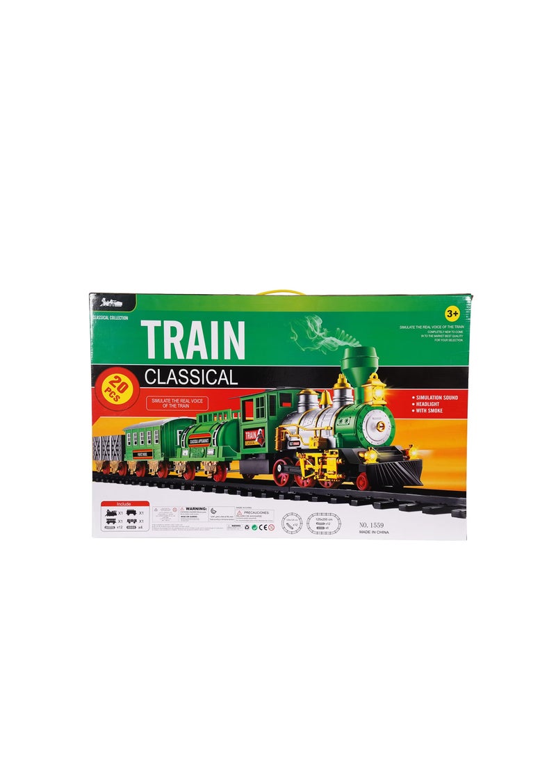 20-Piece Battery Operated Lighted and Animated Classic Train Set with Sound toy for kid  - Image 4