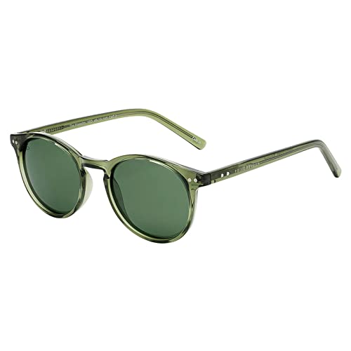 PRIVÉ REVAUX Prive Revaux The Maestro X Classic Round Sunglasses – Polarized, 100% UV Protection – For Men & Women – Hunter Green - Image 1