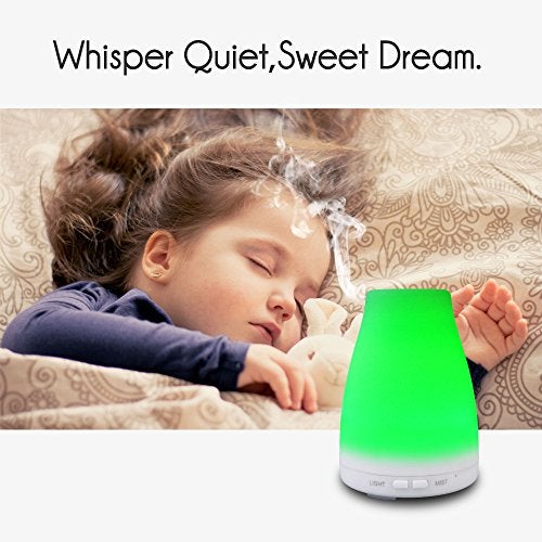 EcoGecko Aromatherapy Essential Oil Diffuser, Aroma Oil Diffuser Cool Mist Humidifier with Timer, 7 Color LED Lights, Auto Shut-Off for Home Bedroom Office - Image 2