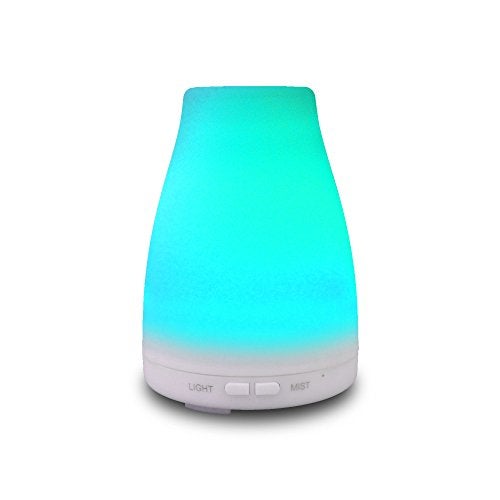 EcoGecko Aromatherapy Essential Oil Diffuser, Aroma Oil Diffuser Cool Mist Humidifier with Timer, 7 Color LED Lights, Auto Shut-Off for Home Bedroom Office - Image 1