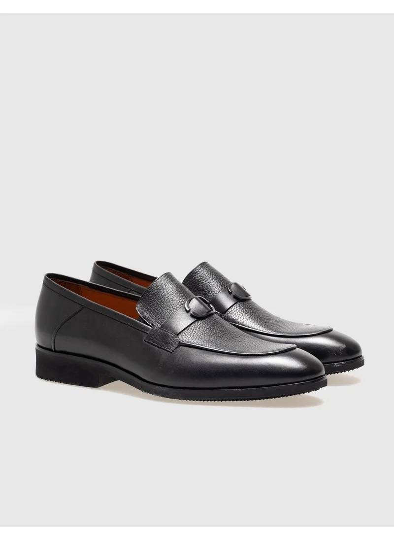 كاباني Leather Black Men's Classic Shoes