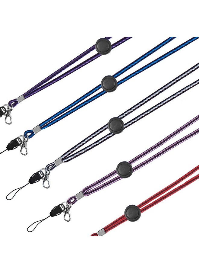 Lanyards With Id Holder For Women Keys Cruise Lanyard Adjustable Office Neck Purple Lanyards String For Key Kids Men Cell Phones Usb Whistles Nylon Black Blue Red Pink Pack Of 5 - pzsku/ZA594EC7F30E7F7F15DDEZ/45/_/1720701605/c1d842eb-1ada-41d5-bff5-652056d57f88