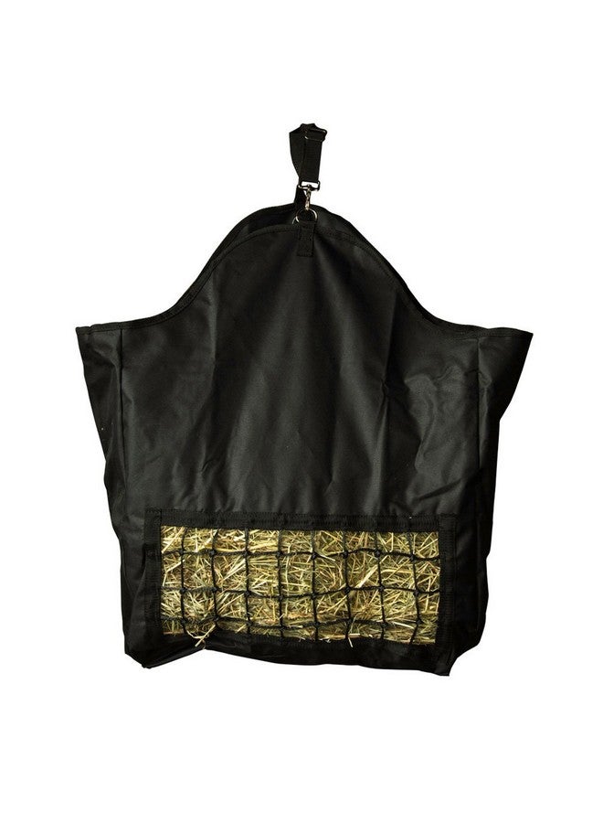 Intrepid International Intrepid International Slow Feed Hay Bag - Black, Adjustable Hay Bags for Horses, Top Load, Holds 1/2 Small Bale, Hay Feeder for Horses with Waste Prevention, Small Front for Slower Eating 