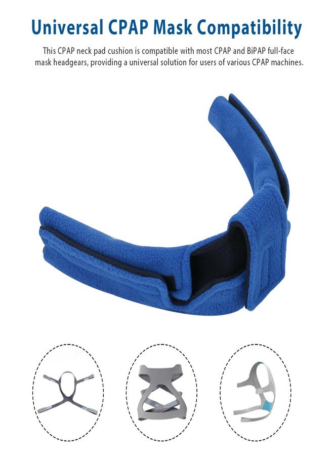 LEWEREST CPAP Neck Pad for CPAP Headgear Straps, CPAP Comfort Neck and Face Cover, Soft Fleece CPAP Strap Cushions, Universal and Compatible with Most CPAP Full Face & BiPAP Headgear Strap - Image 2