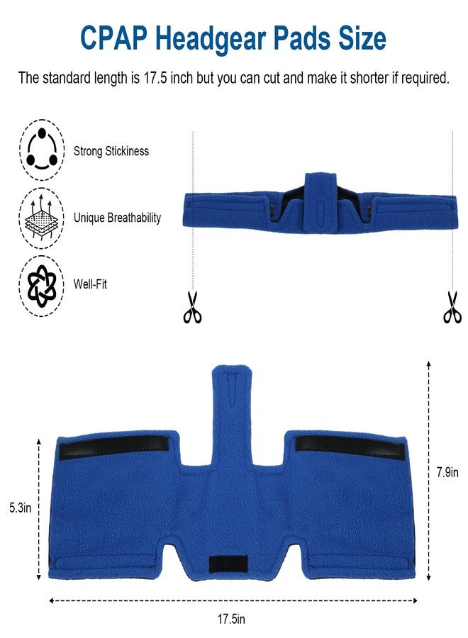 LEWEREST CPAP Neck Pad for CPAP Headgear Straps, CPAP Comfort Neck and Face Cover, Soft Fleece CPAP Strap Cushions, Universal and Compatible with Most CPAP Full Face & BiPAP Headgear Strap - Image 3