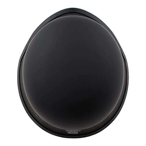 Milwaukee Helmets MPH9740DOT 'Motorrad' DOT German Style Matte Black Half Face Motorcycle Helmet for Men and Women Biker - Medium - Image 5