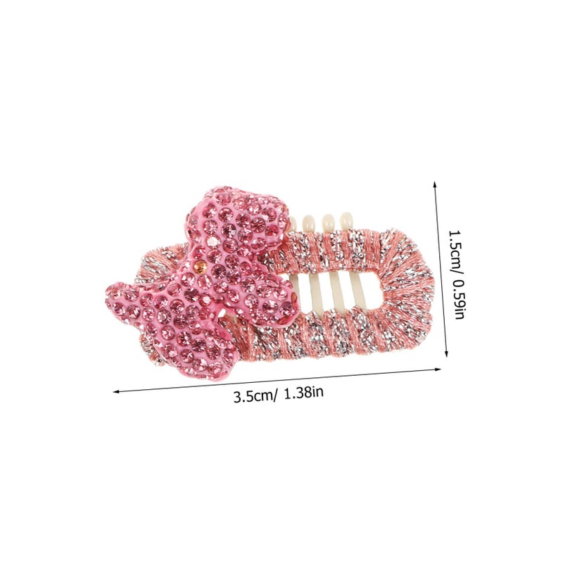 Healeved 2 Pcs Pet Hair Clips Cute Dog Hair Bow Comfortable Grooming Accessories for Daily Walks Red - Image 3