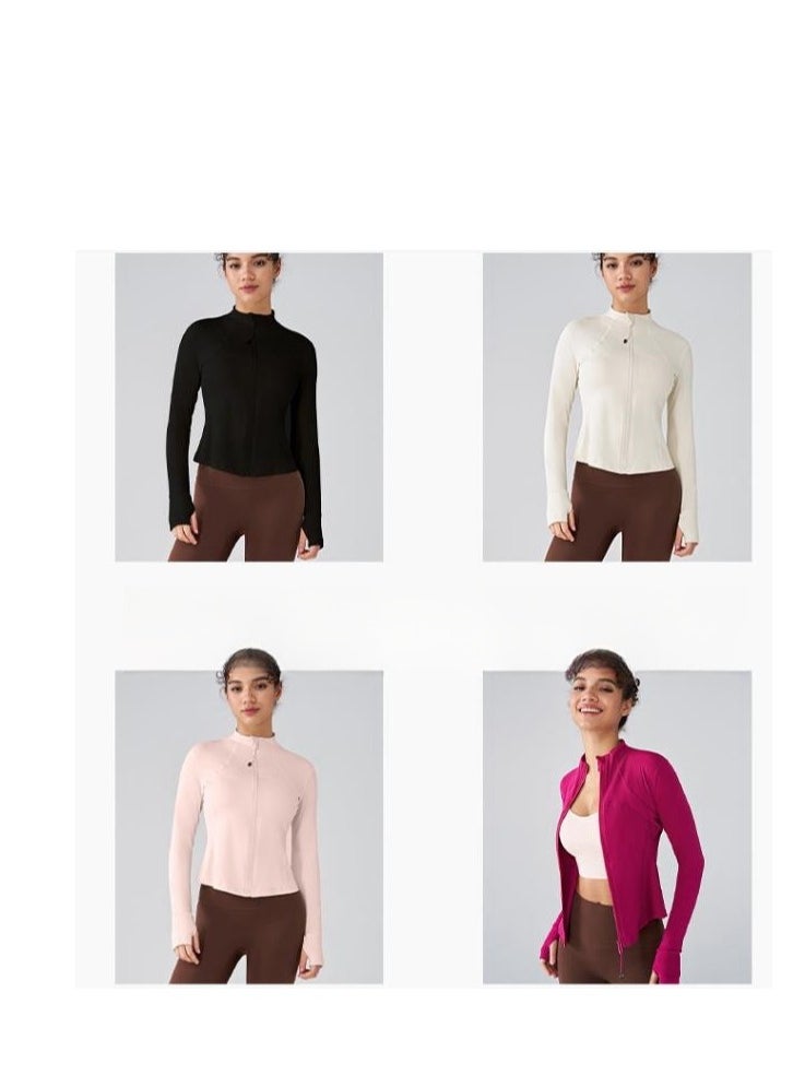 Generic Women's High-End Breathable Long Sleeved Sports Sun Protection Yoga Suit  - Image 4