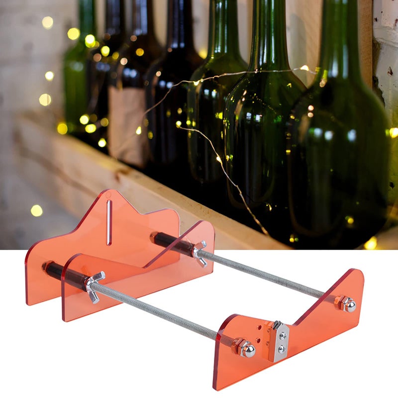 Miskall Bottle Cutter Kit DIY Cutting Tool Stainless Steel Support Rod High Hardness Cutter Wheel Red for Wine Beer Glass Bottle Art Recycler - Image 5