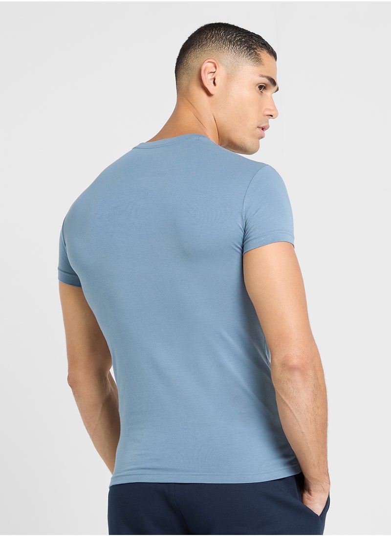 EMPORIO ARMANI Logo Crew Neck T-Shirt  - Image 2