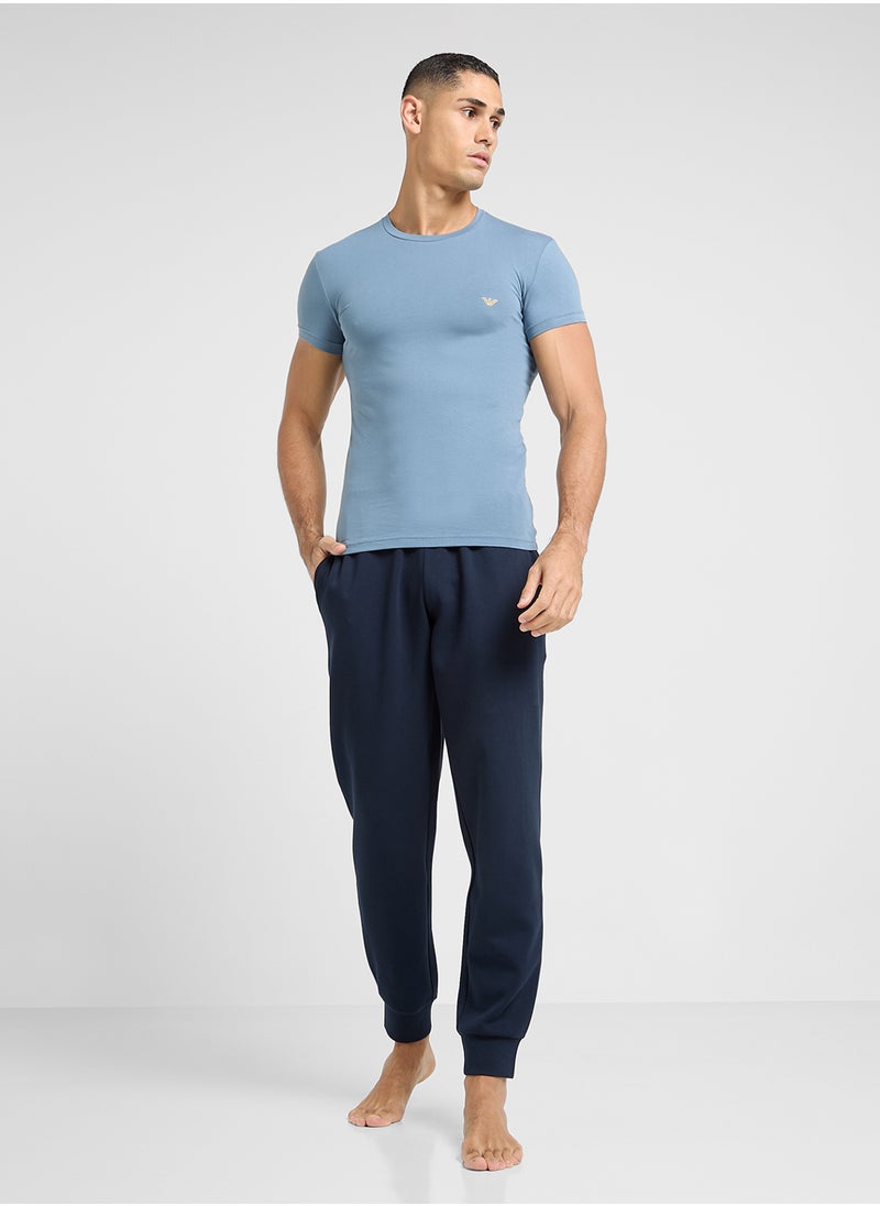EMPORIO ARMANI Logo Crew Neck T-Shirt  - Image 4