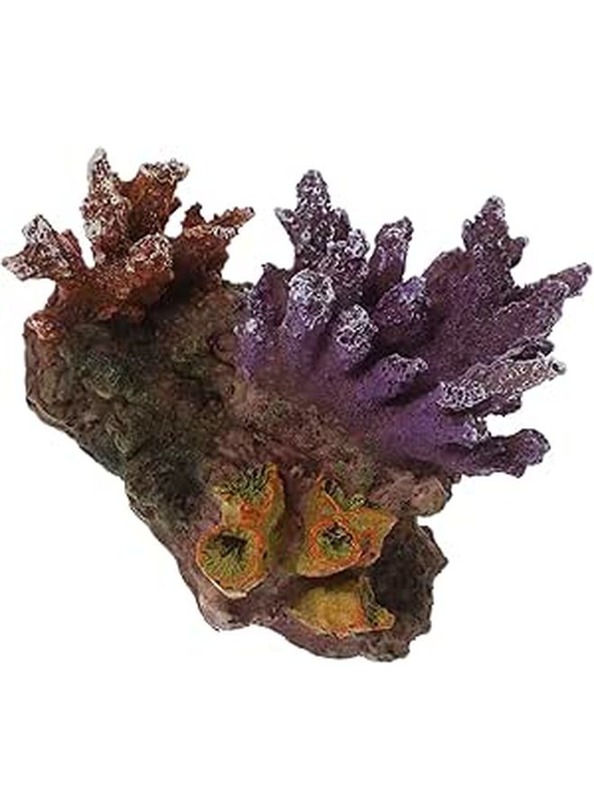 Resin Coral Figurine Small Reef Aquarium Decor Enhances Underwater Aesthetics Unique Layouts Fish Tank Natural Habitat - Image 1