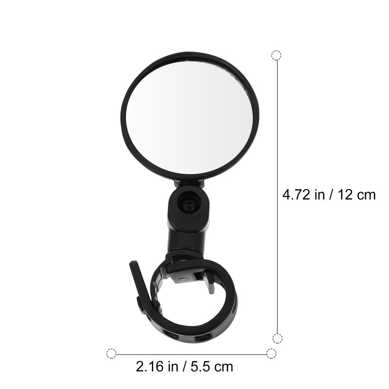 Bicycle Rearview Mirror Set 2 Pack Wide Angle Convex Glass for Road Cycling Accessories - Image 3