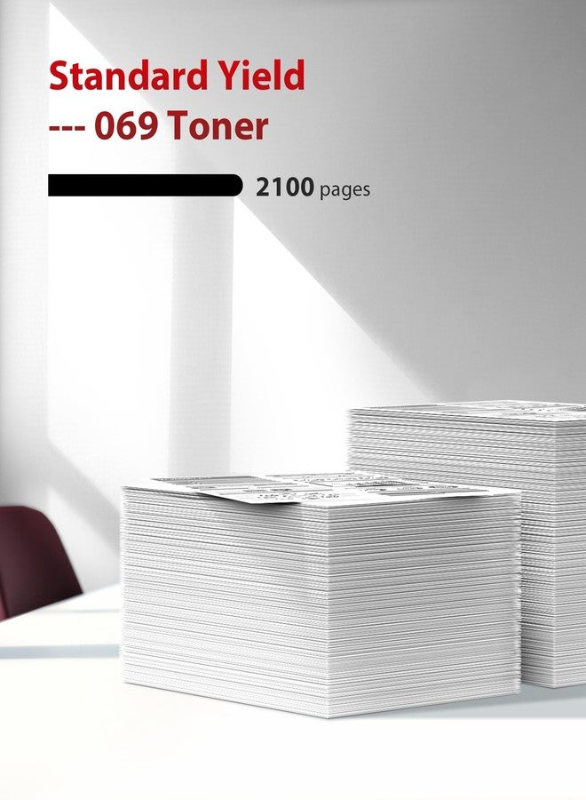 OLORVA مجموعة خراطيش الحبر 069 - عبوة من قطعتين بديلة لمجموعة خراطيش الحبر 069 من كانون 069H، متوافقة مع طابعات كانون الملونة ImageCLASS Mf753cdw وMF751Cdw وMF752Cdw وLBP674Cdw وMF752Cdw وMF756Cx وLBP673Cdw وLBP674Cx (أسود) - Image 3