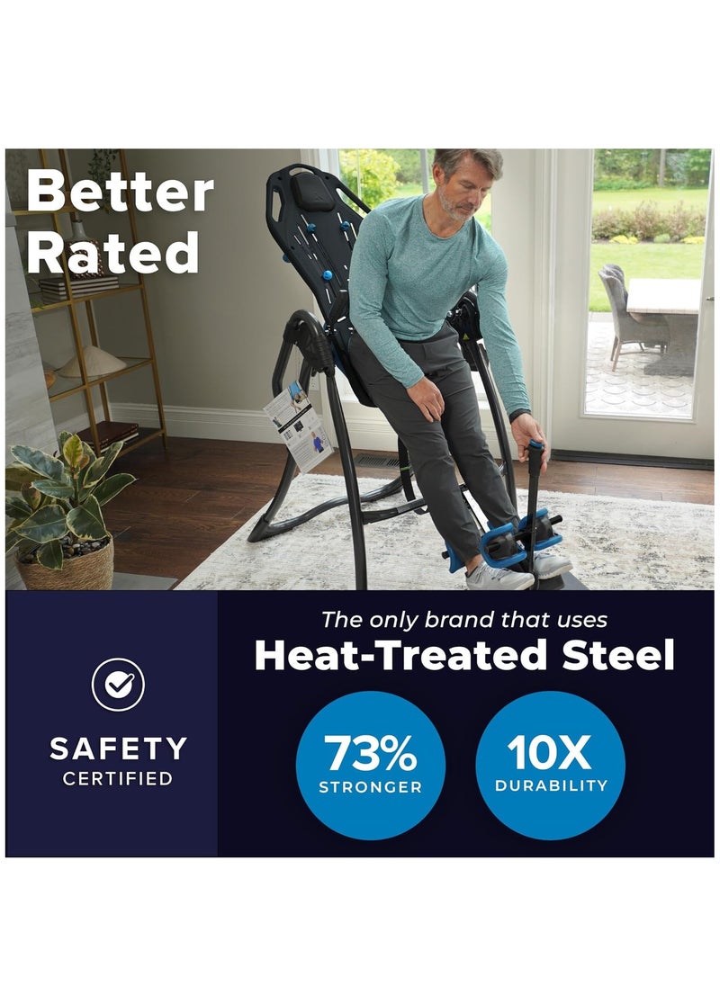 Teeter - Fitspine Lx9 Inversion Table, Deluxe Easy-To-Reach Ankle Lock, Back Pain Relief Kit, Fda-Registered - Image 1