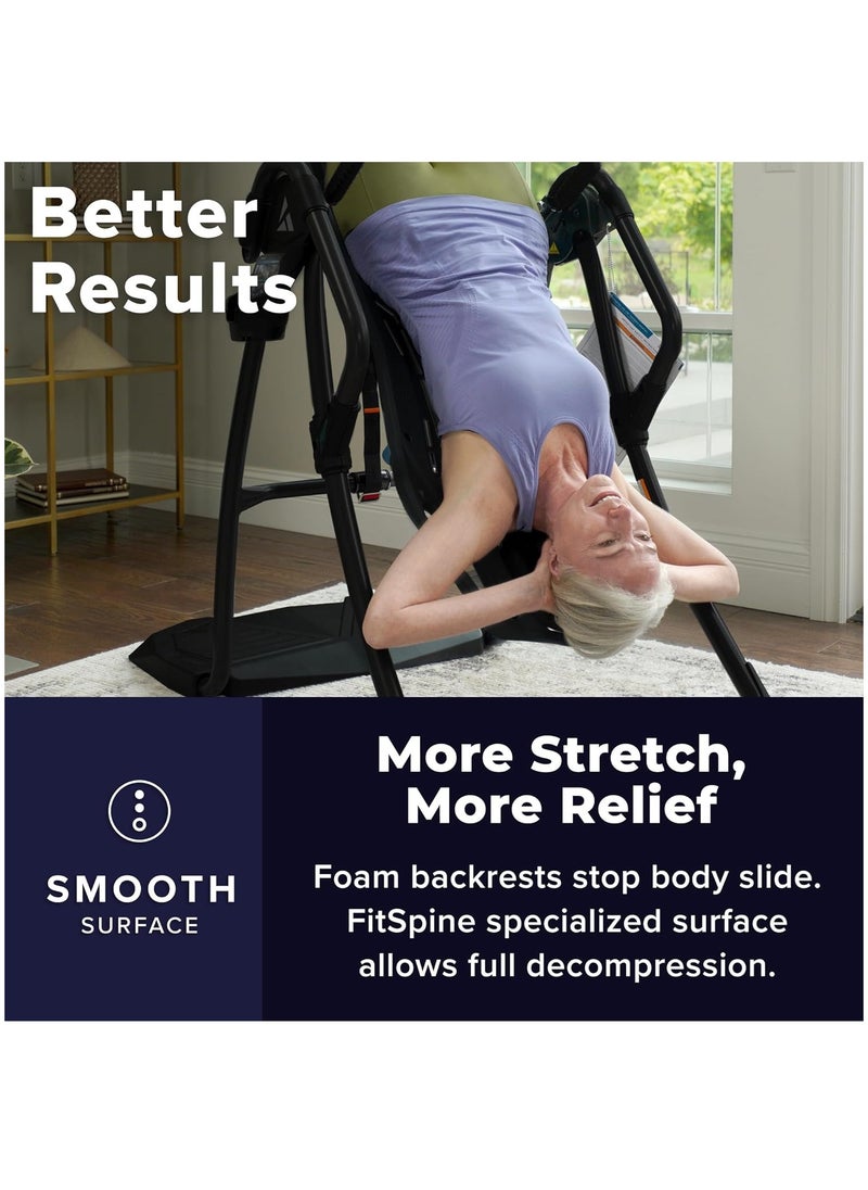 Teeter - Fitspine Lx9 Inversion Table, Deluxe Easy-To-Reach Ankle Lock, Back Pain Relief Kit, Fda-Registered - Image 1
