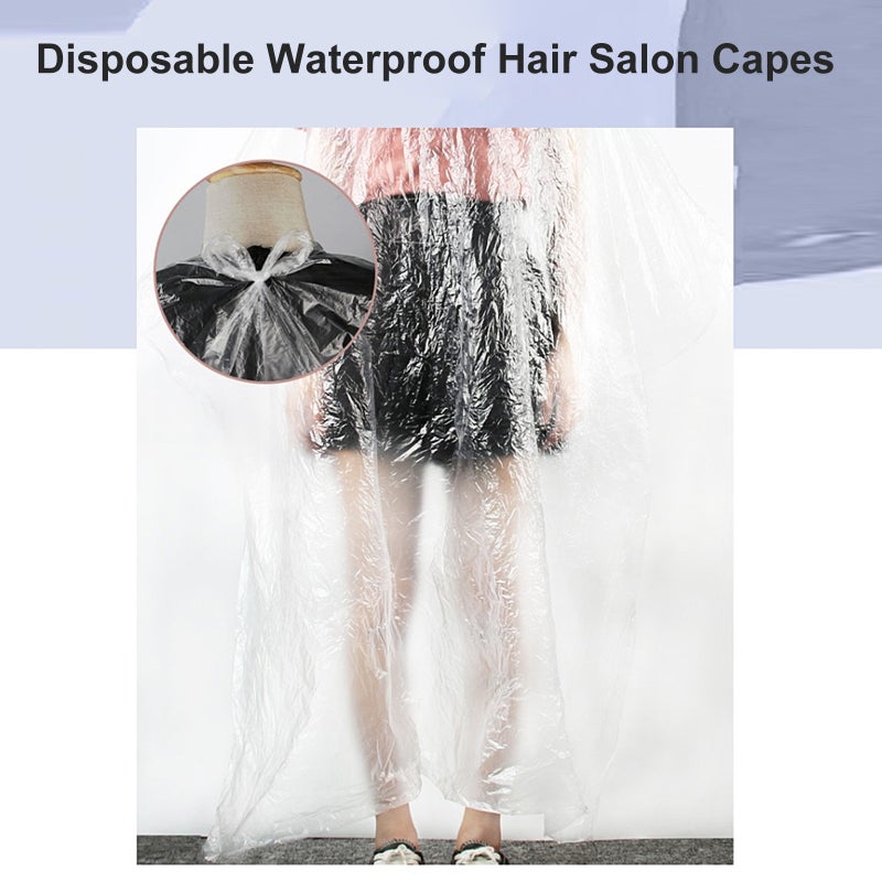 50PCS Disposable Waterproof Hair Salon Capes Haircut Apron Salon Shampoo Cape Salon Gown for Barbershop - Image 5