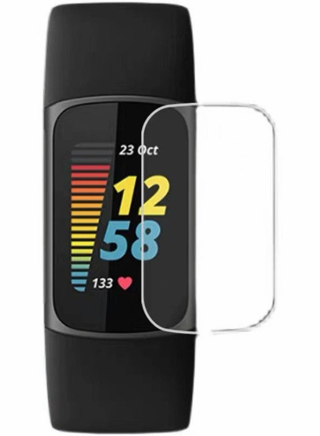KASTWAVE Screen Protector for Fitbit Charge 5 Screen Protector Case Friendly Accessories Flexible Full Coverage Clear TPU Film (8-Pack)  - Image 1